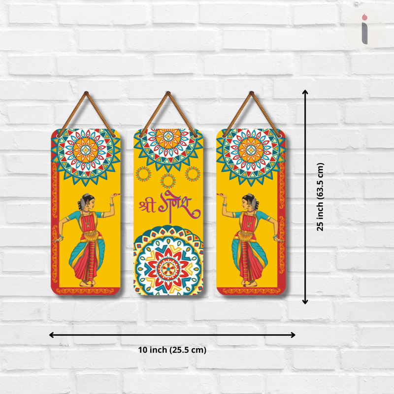 Shree Ganesh Latakan Wall Hanging