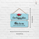 Our Happy Place Decorative Wooden Wall Hanging - ICraft asia
