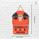 Dumbbells & Dreams Wall Hanging - ICraft asia