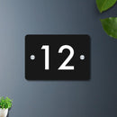 Futura (Matte Black) - Contemporary House Number/Name Sign - ICraft asia