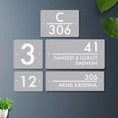Futura (Grey White) - Contemporary House Number/Name Sign - ICraft asia