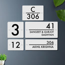Futura (Matte White) - Contemporary House Number/Name Sign - ICraft asia