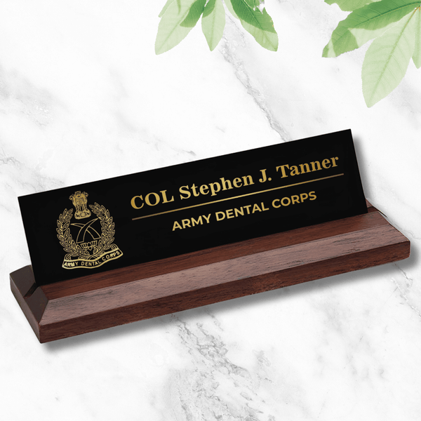 Office Desk Name Plate - Army Dental Corps (AD Corps)