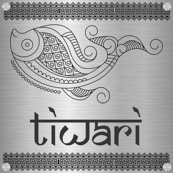 Gaunandam (Sanjhi Art) - Stainless Steel Name Plate