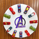 Avengers Mini Car Decor Clock
