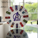 Avengers Mini Car Decor Clock
