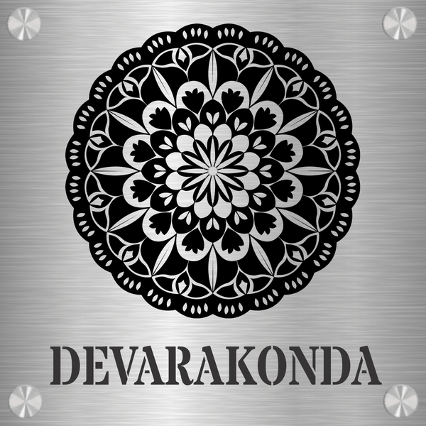 Chakrasheela (Bidri) - Stainless Steel Name Plate