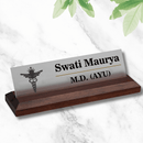 Office Desk Name Plate - Ayush Practitioner - ICraft asia