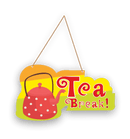 Tea Break Decorative Wall Hanging Wooden Art - ICraft asia