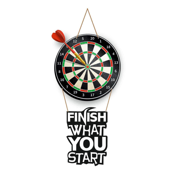 Finish What You Start Wooden Wall Hanging