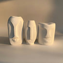 Abstract Face Sculpture Vase 🗿✨