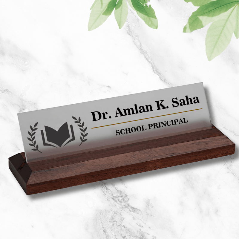 Office Desk Name Plate - School Principal